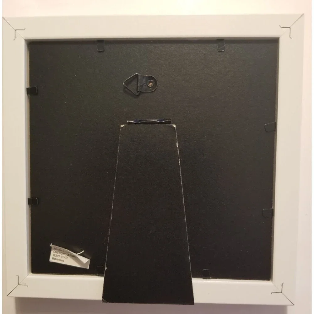 Baby Sonogram Picture Frame Love at First Sight Unisex White Wood Pearhead